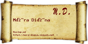 Móra Diána névjegykártya
