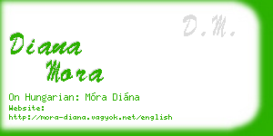 diana mora business card