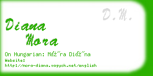 diana mora business card